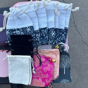 Assorted Drawstring Pouches Set